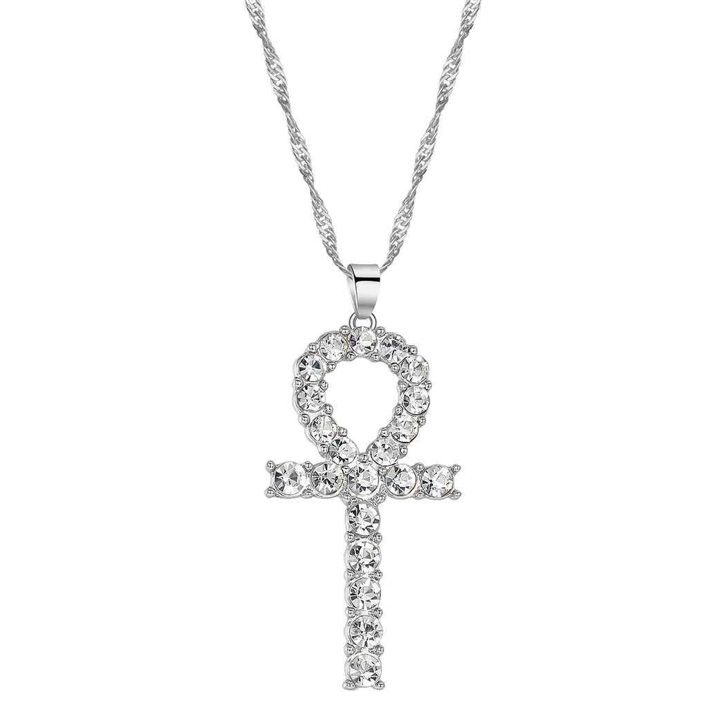 Amulet Ankh Cross Pendant Necklace