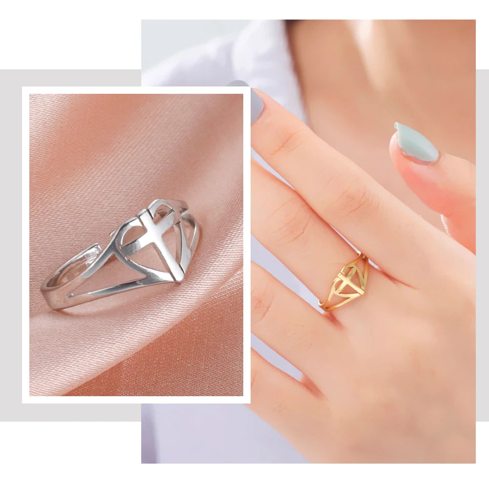 Stainless Steel Love Heart - Adjustable