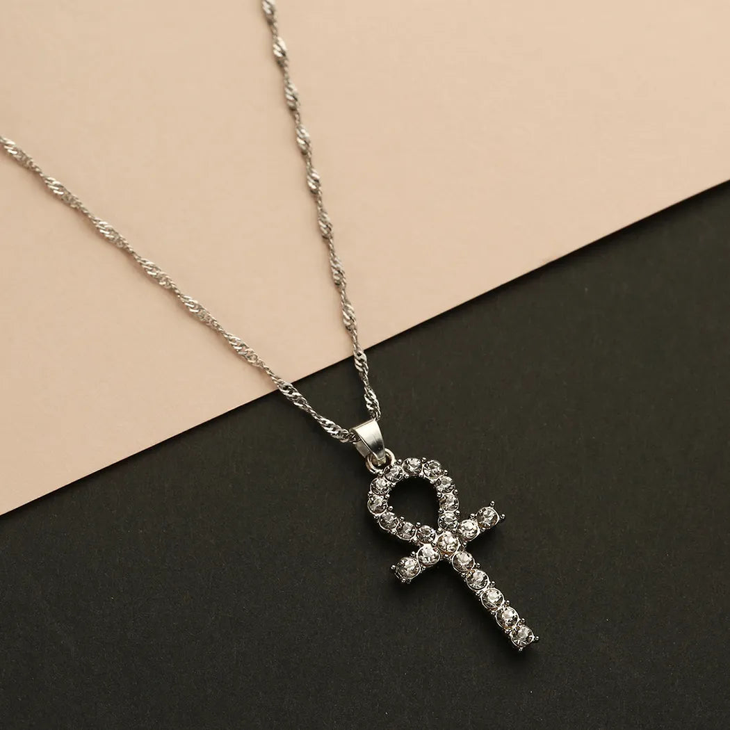 Amulet Ankh Cross Pendant Necklace