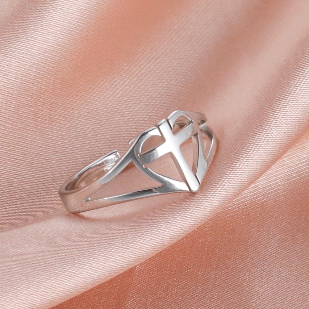 Stainless Steel Love Heart - Adjustable