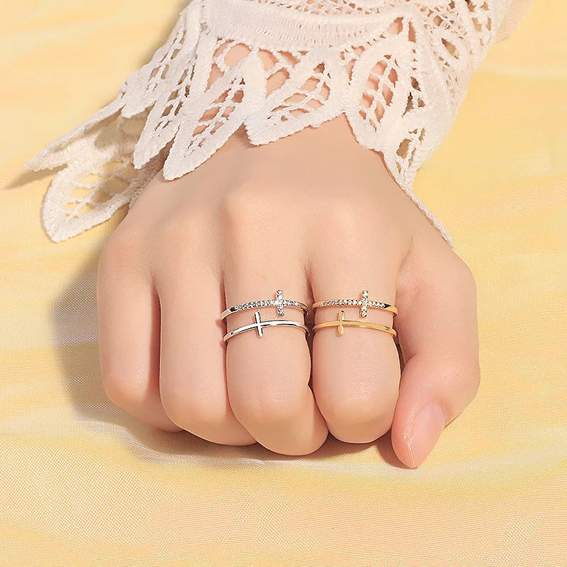 Double Layer Adjustable Cross Ring