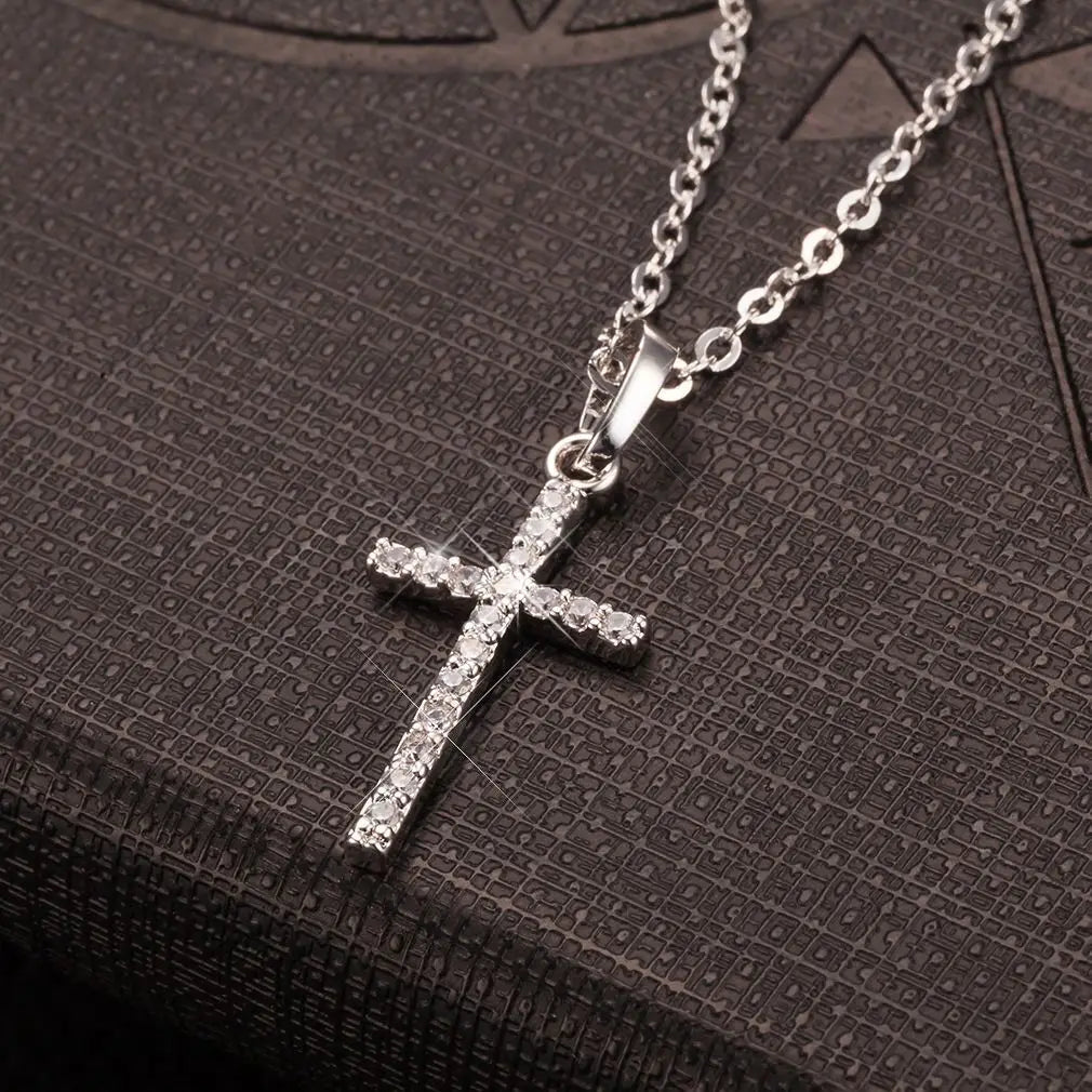 Gold/Silver Cross Pendant Necklace