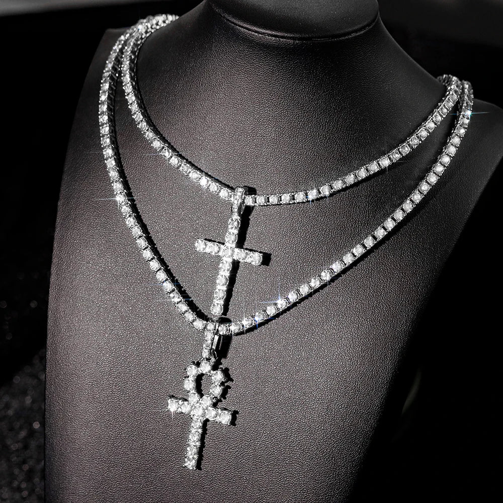 Religious chain cross necklace
