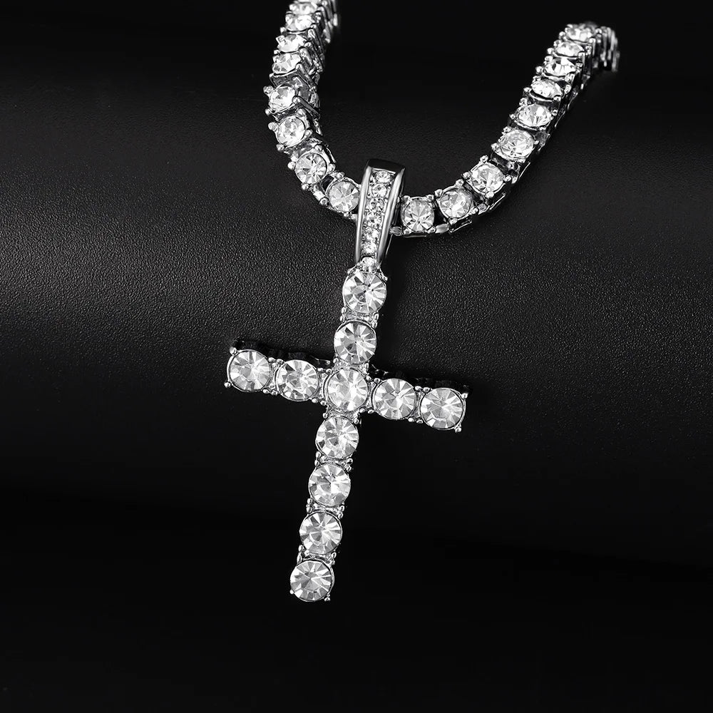 Religious chain cross necklace