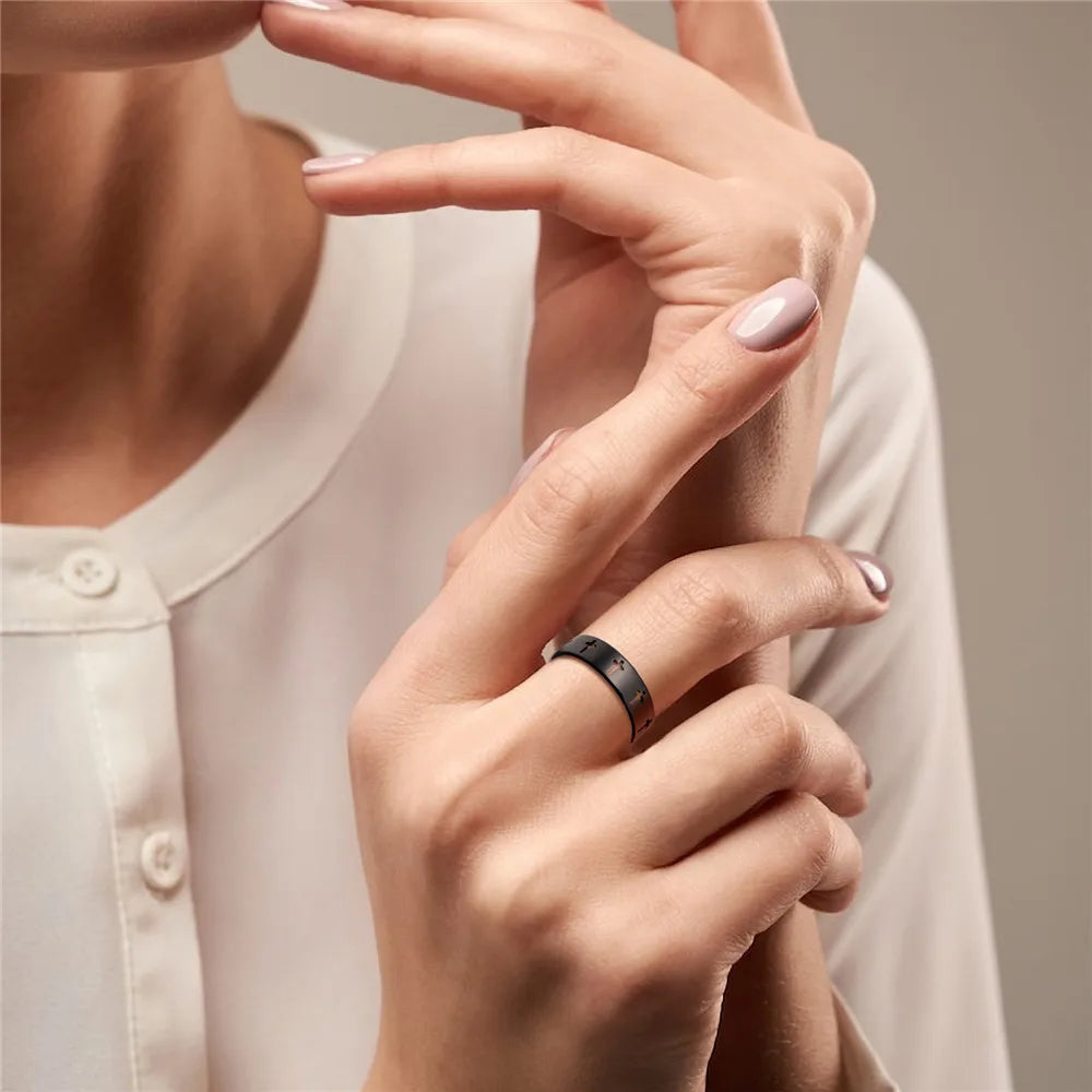 Hollow Cross Ring