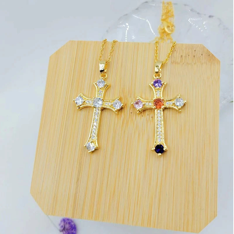 Cross Necklace Zircon
