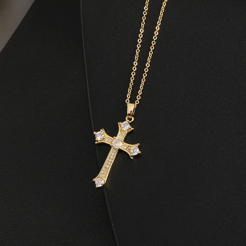 Cross Necklace Zircon