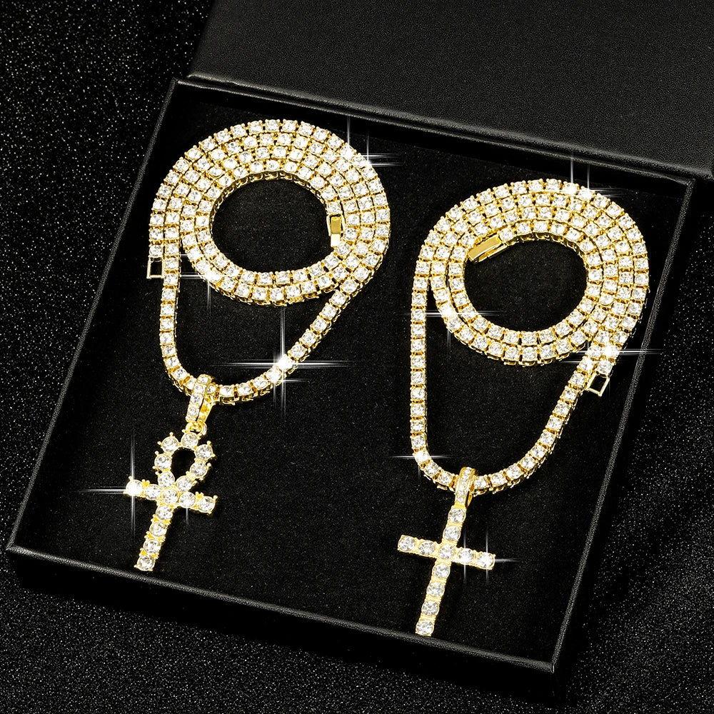Religious chain cross necklace