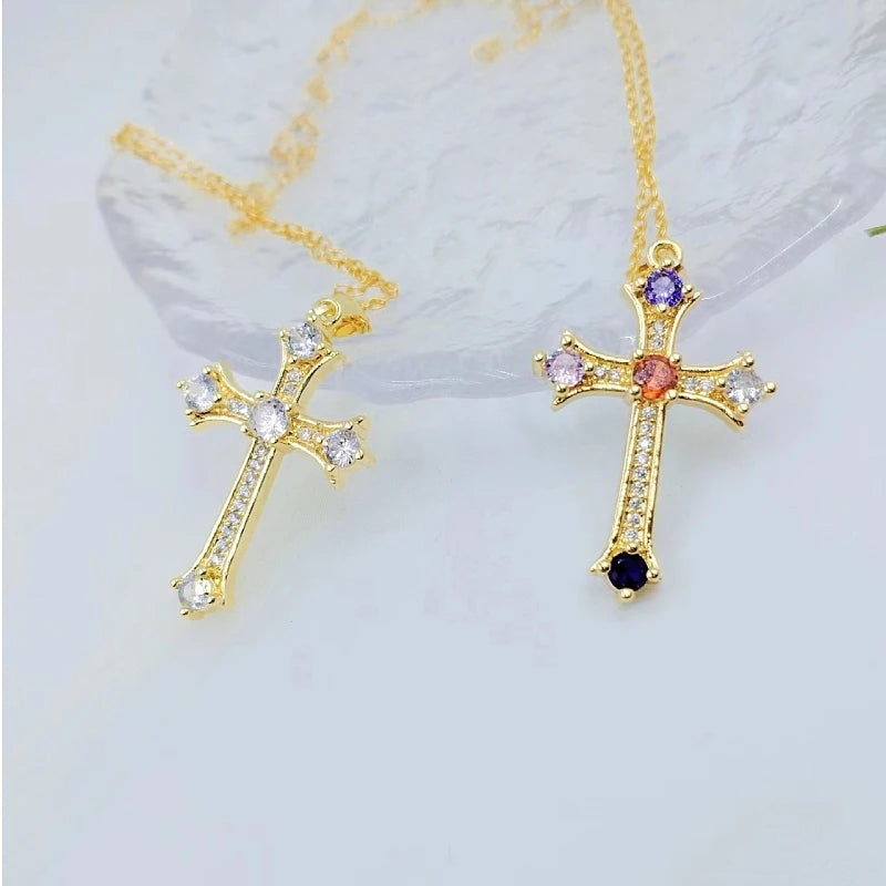 Cross Necklace Zircon