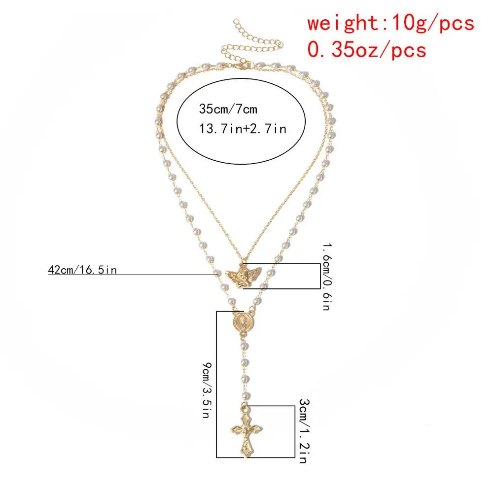 Rosary Coin Necklace
