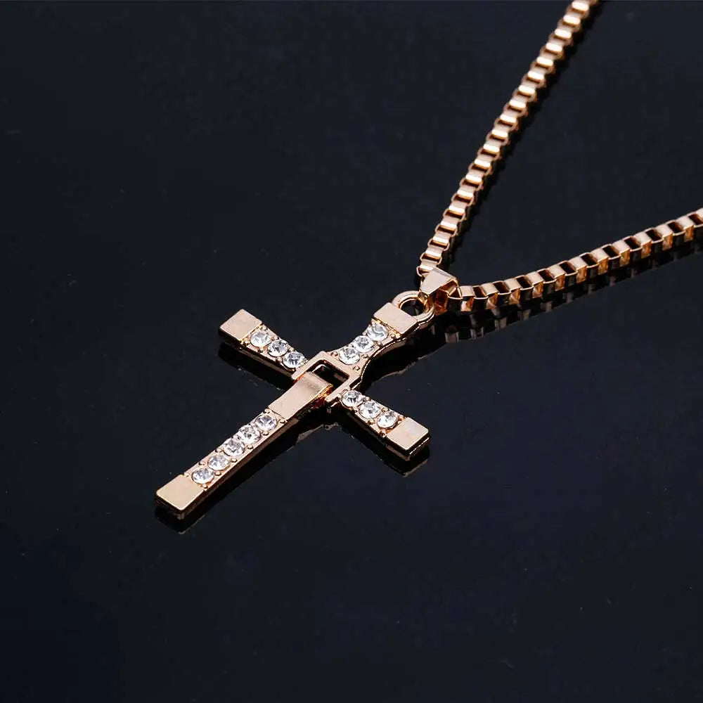 Diamond Cross Pendant Necklace