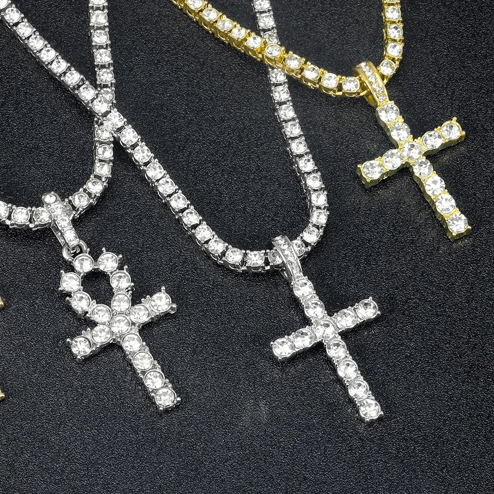 Religious chain cross necklace