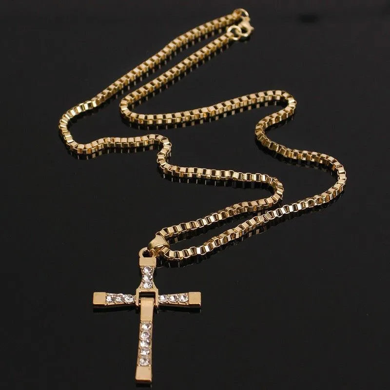 Diamond Cross Pendant Necklace