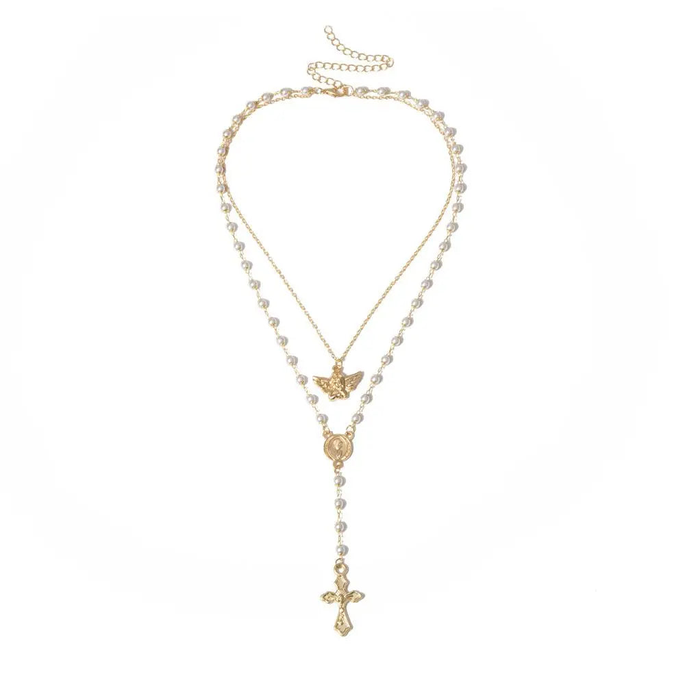 Rosary Coin Necklace