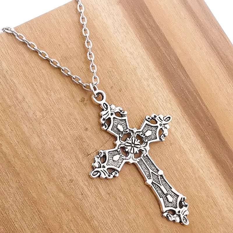 Gothic Cross Pendant Necklace