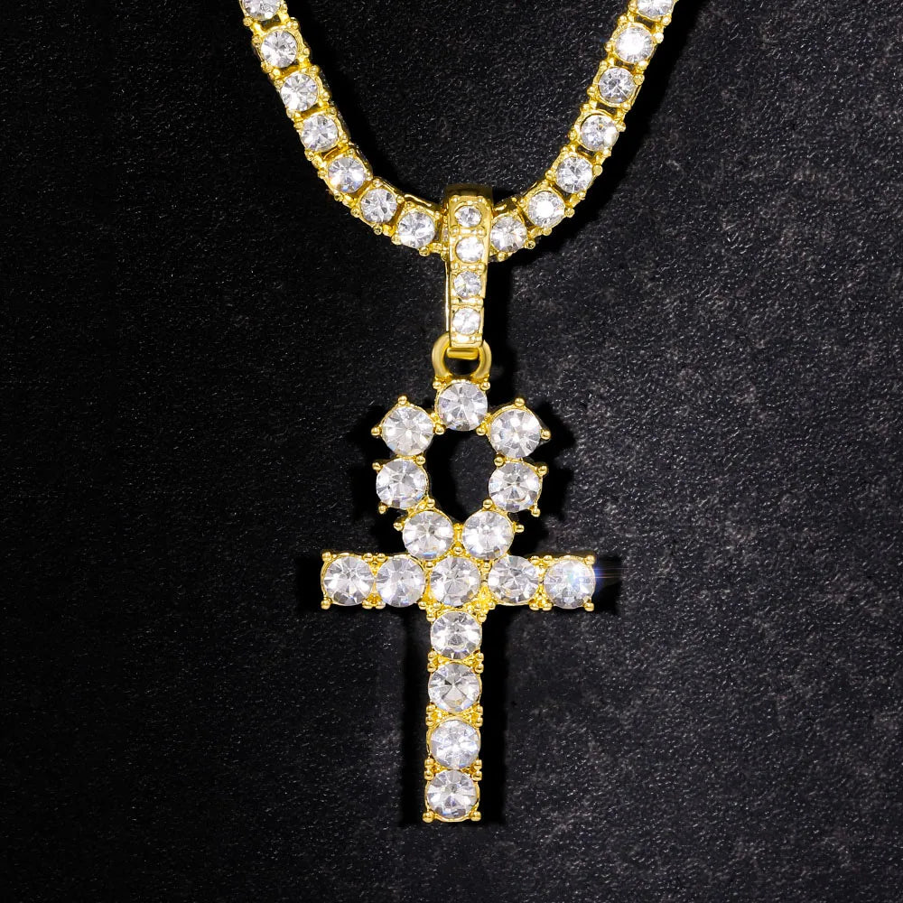 Religious chain cross necklace