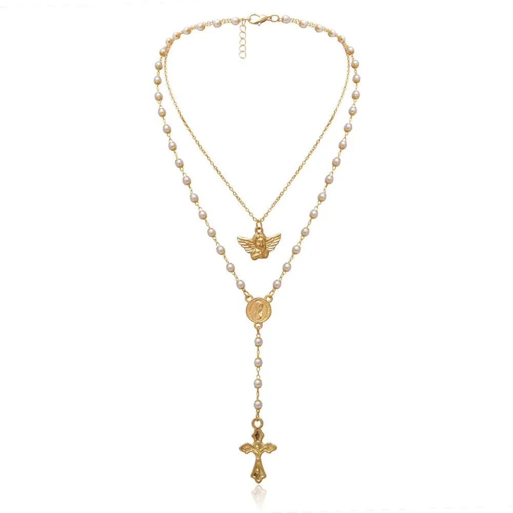 Rosary Coin Necklace