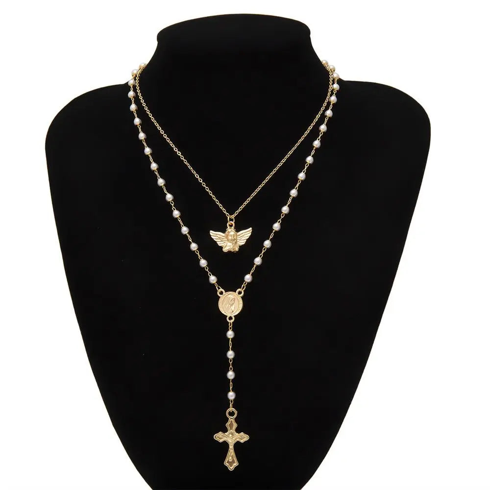Rosary Coin Necklace
