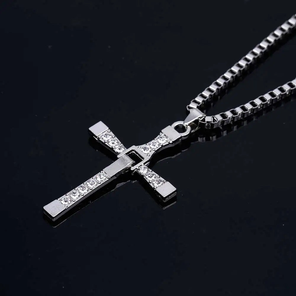 Diamond Cross Pendant Necklace