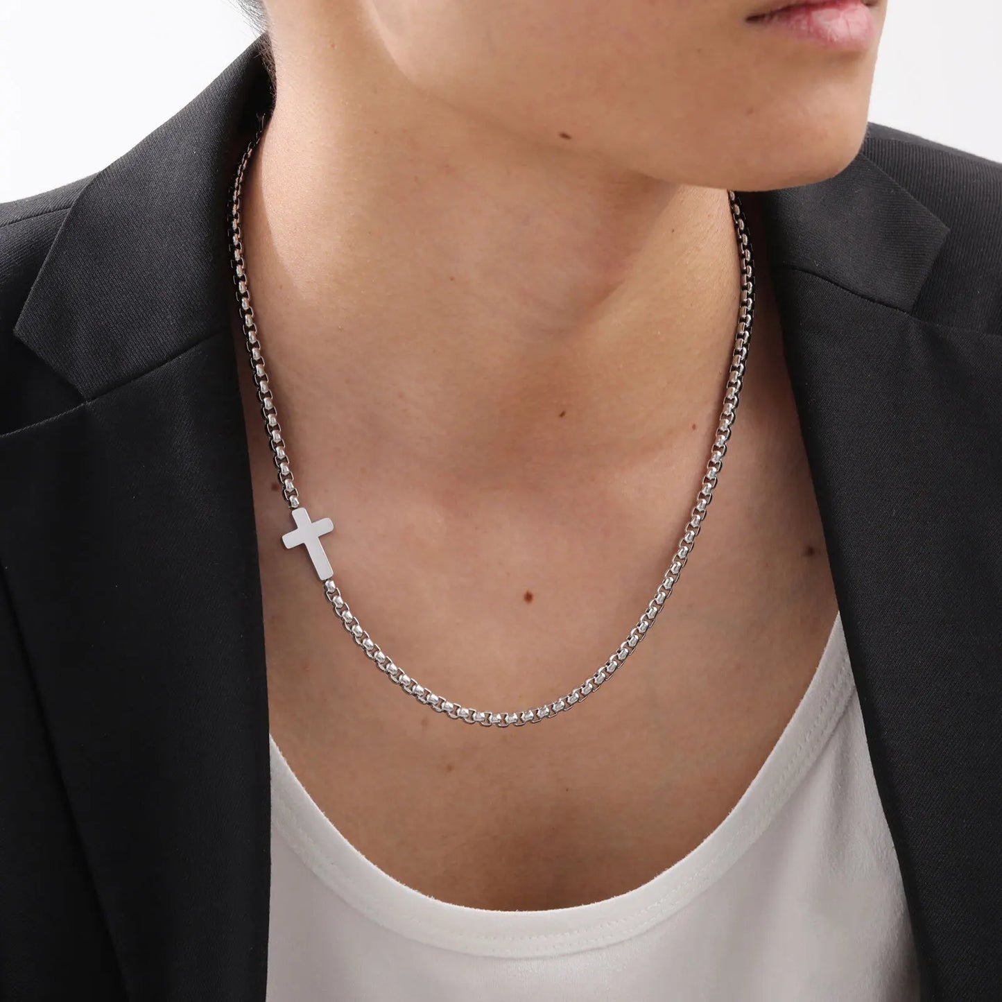 Cross necklace stainless steel
