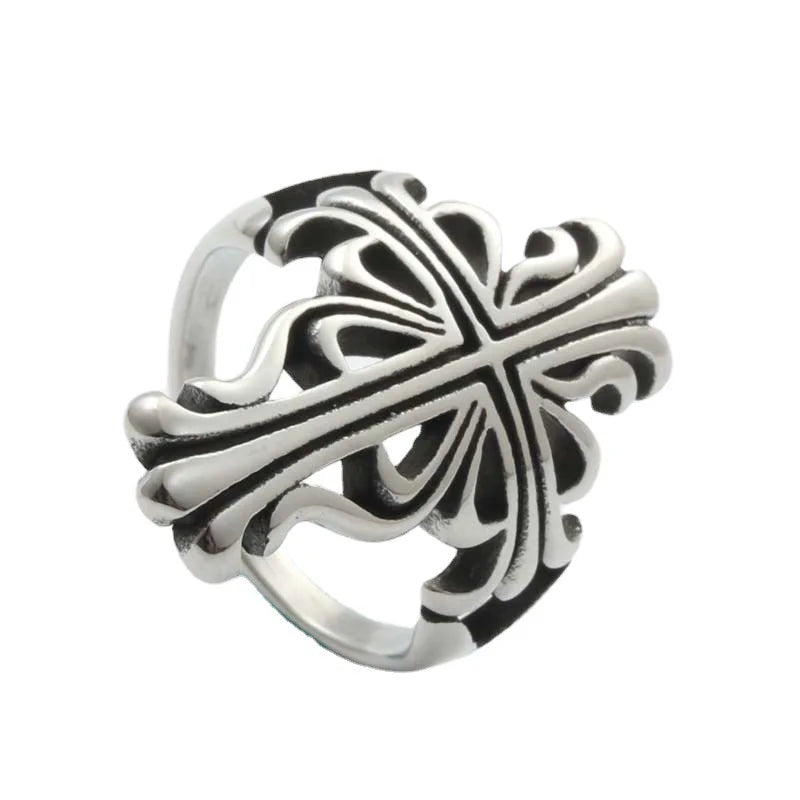 Gothic Cross Stainless Steel Ring