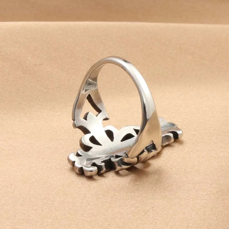 Gothic Cross Stainless Steel Ring