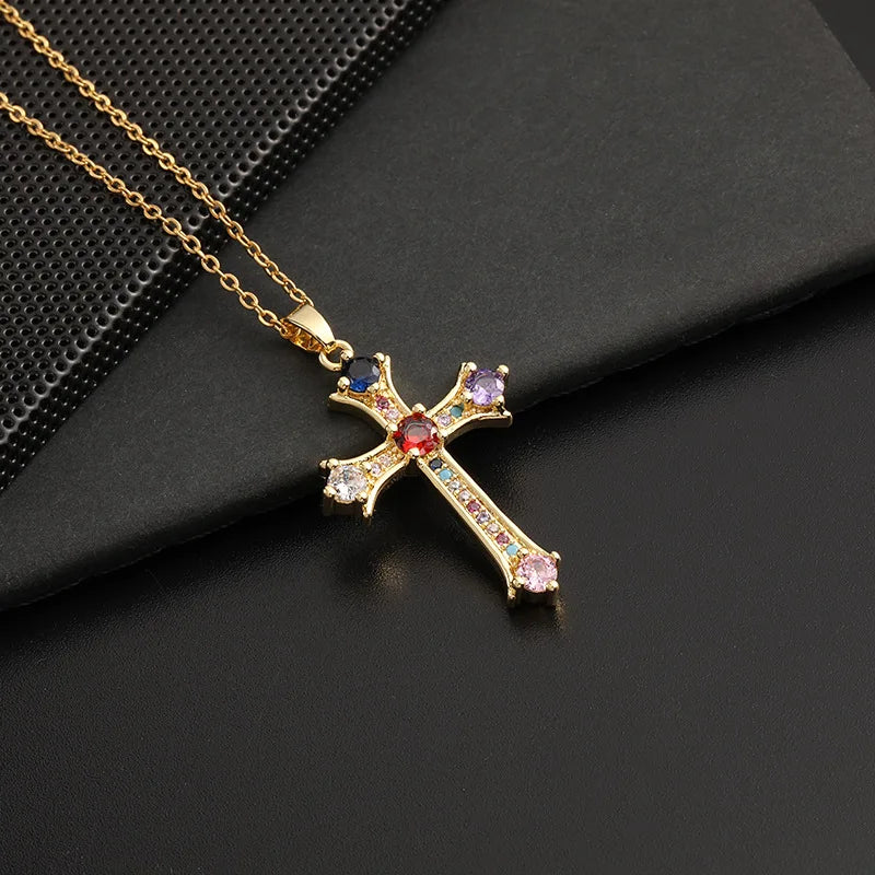 Cross Necklace Zircon