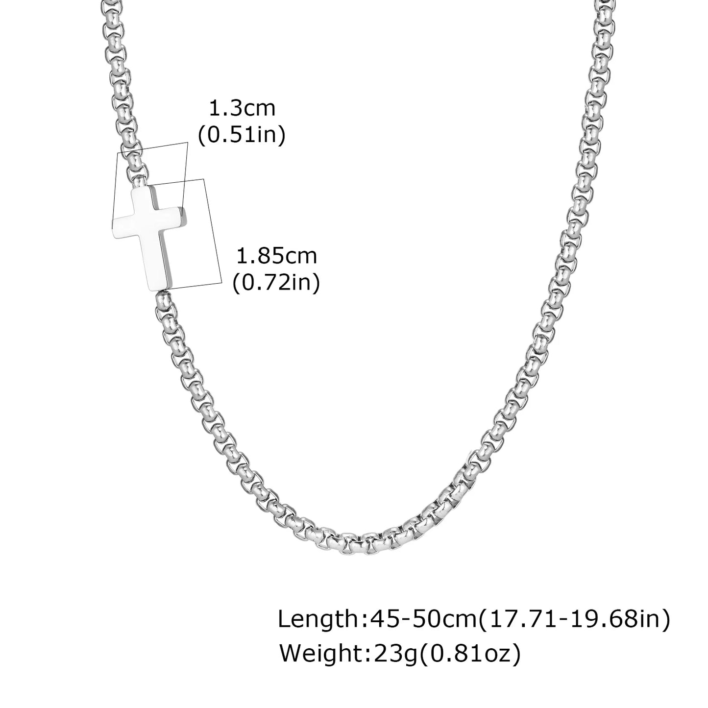 Cross necklace stainless steel