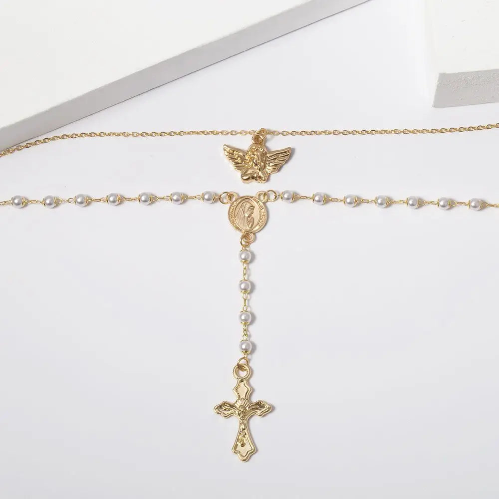 Rosary Coin Necklace