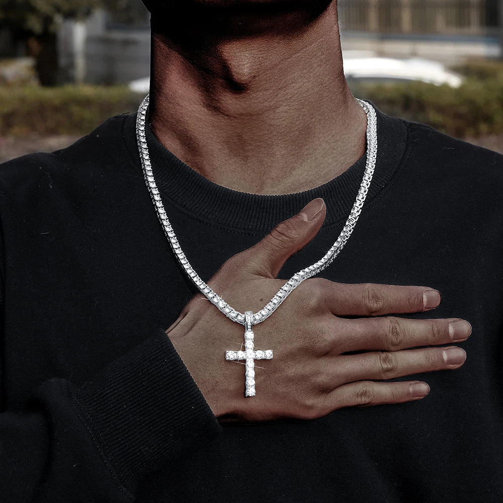 Religious chain cross necklace