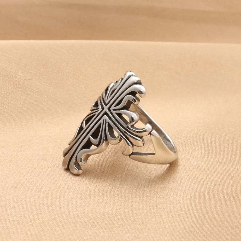 Gothic Cross Stainless Steel Ring