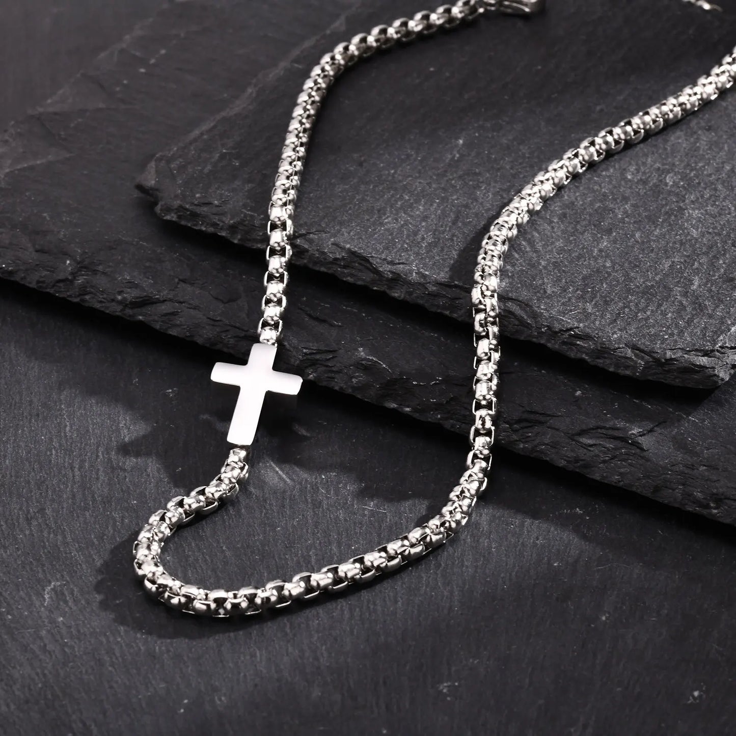 Cross necklace stainless steel