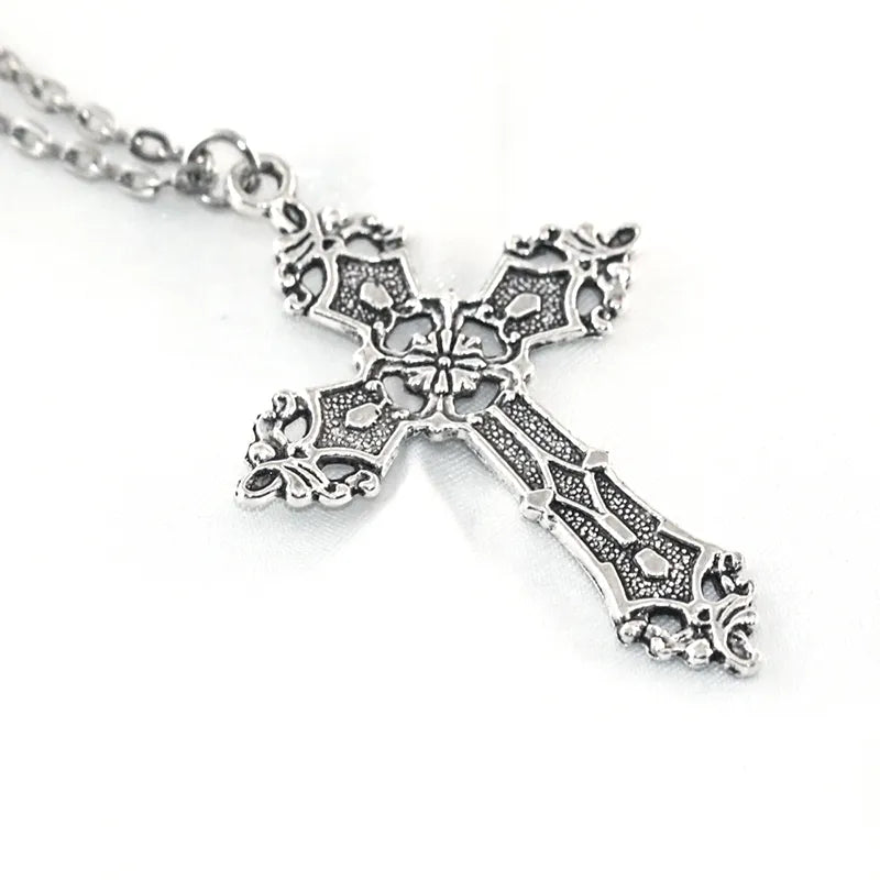 Gothic Cross Pendant Necklace