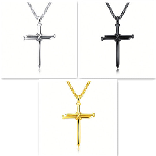 Cross Nail Necklace