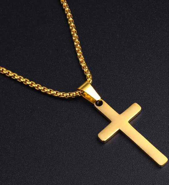 Cross Titanium Steel Necklace