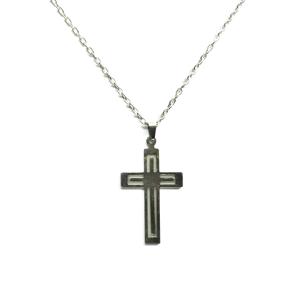 Glow in the Dark Cross Necklace