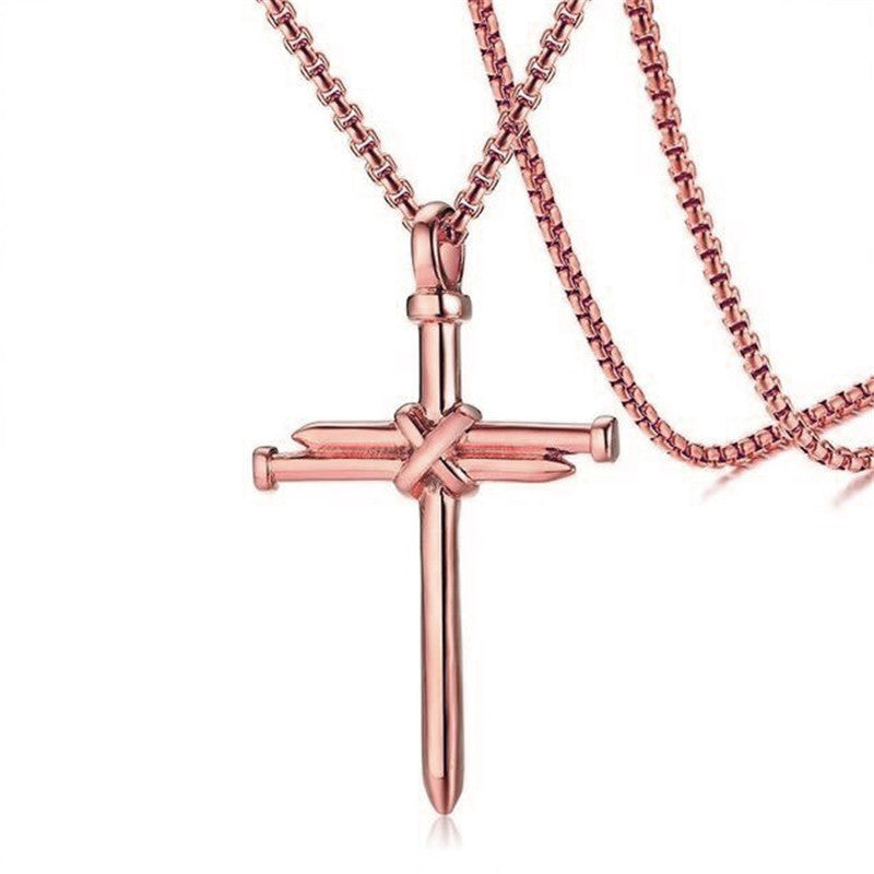 Cross Nail Necklace