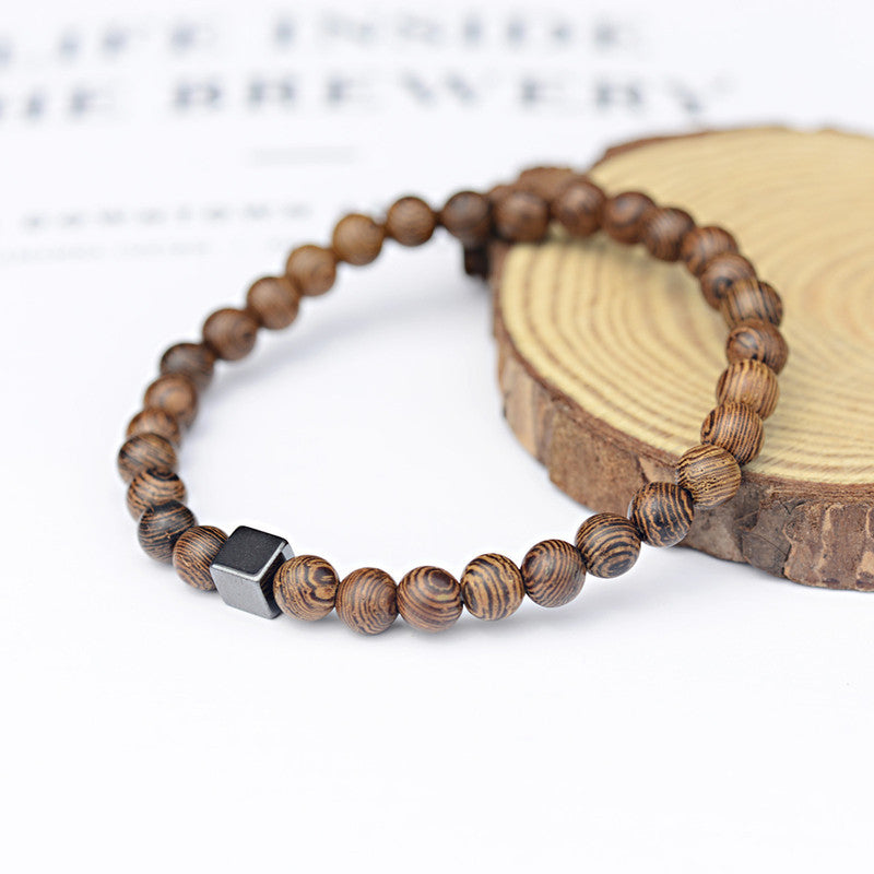 Beaded cross bracelet