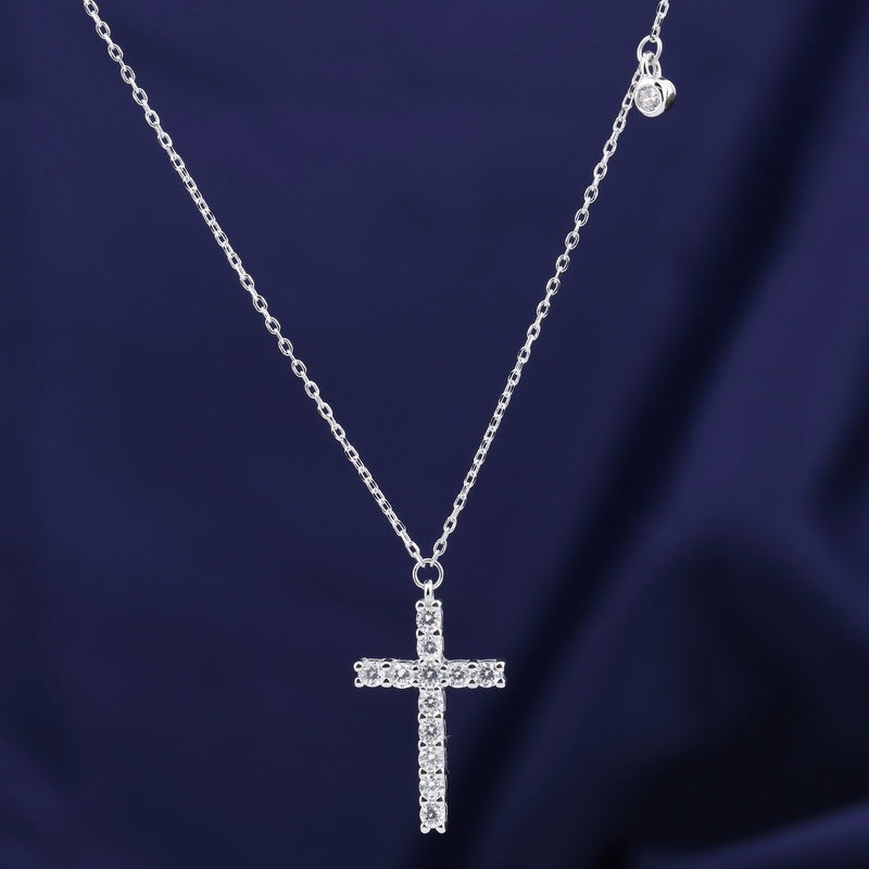 Sterling Silver Simple Cross Necklace