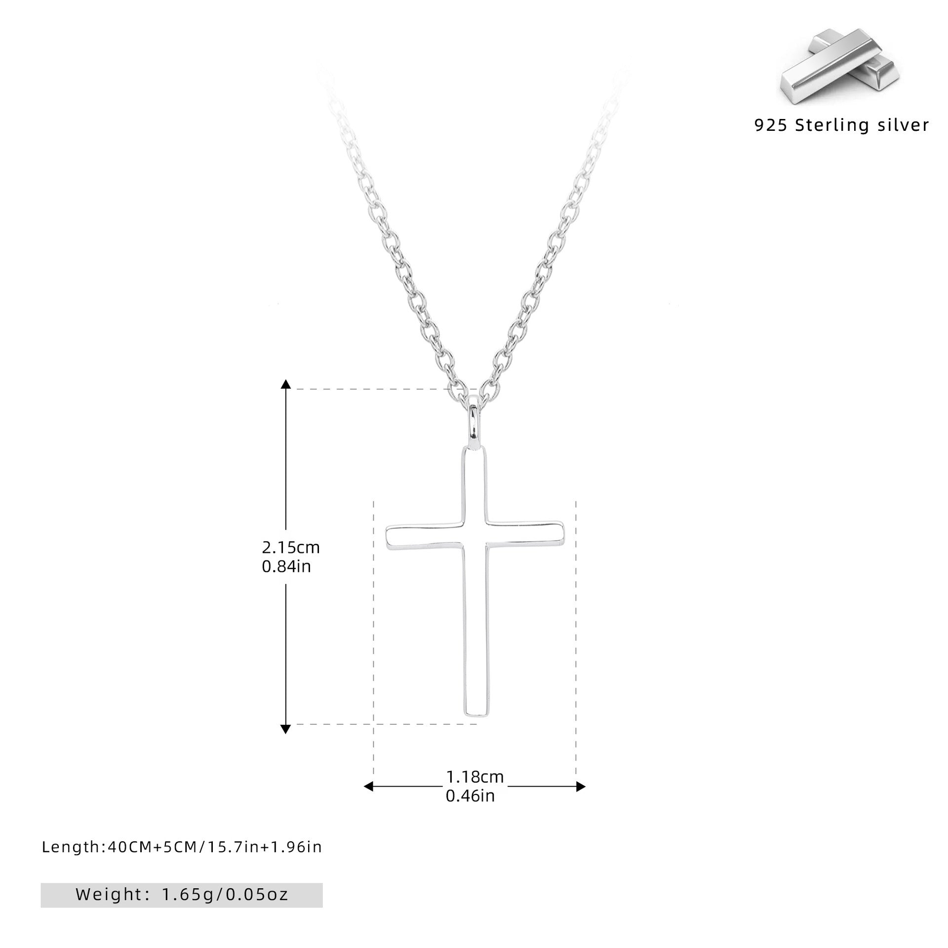 New S925 Sterling Silver Necklace