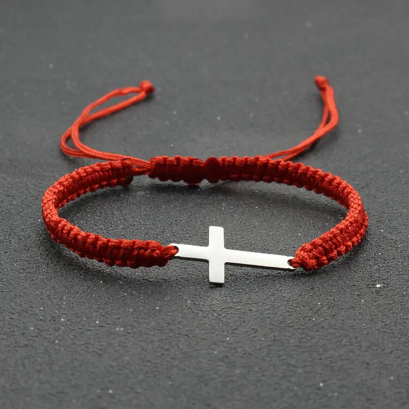 Adjustable Cross Bracelet
