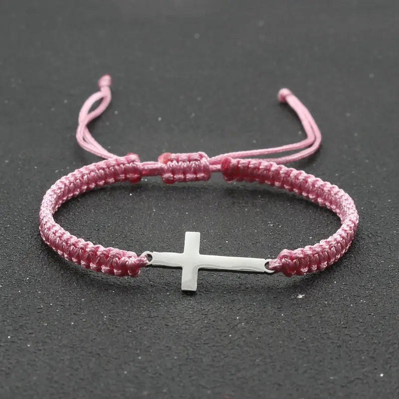 Adjustable Cross Bracelet