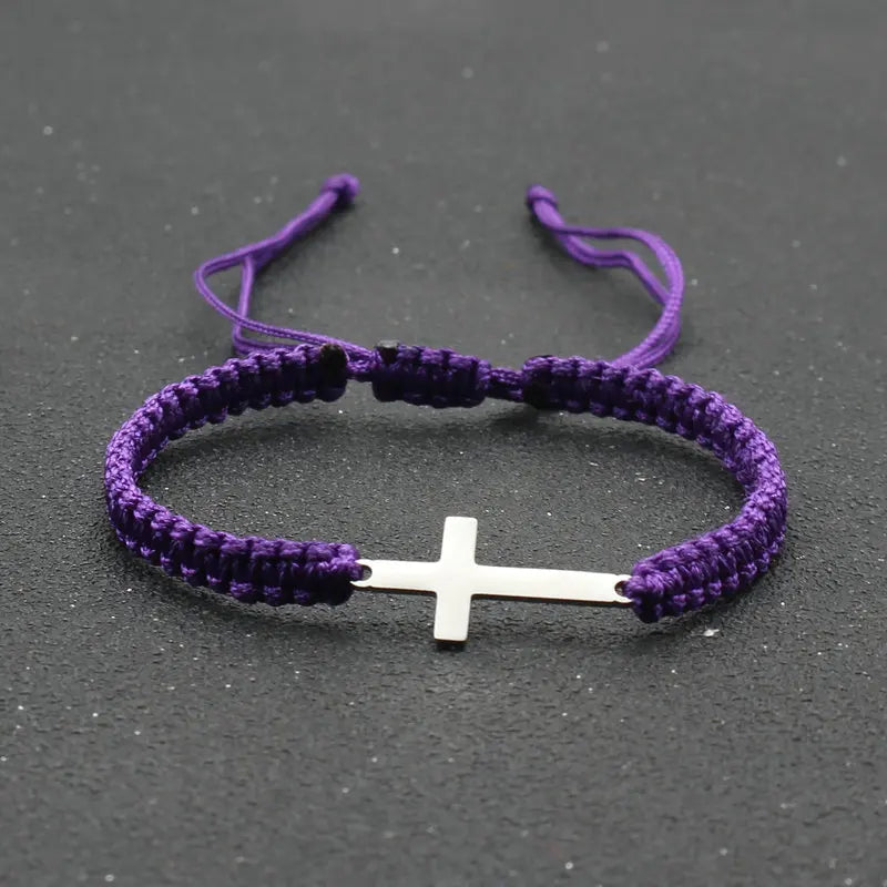 Adjustable Cross Bracelet