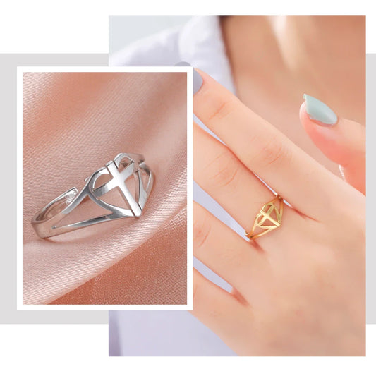 Stainless Steel Love Heart - Adjustable