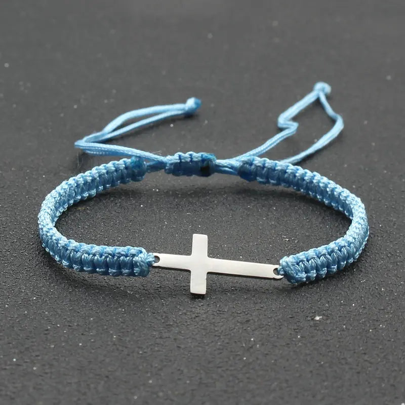 Adjustable Cross Bracelet