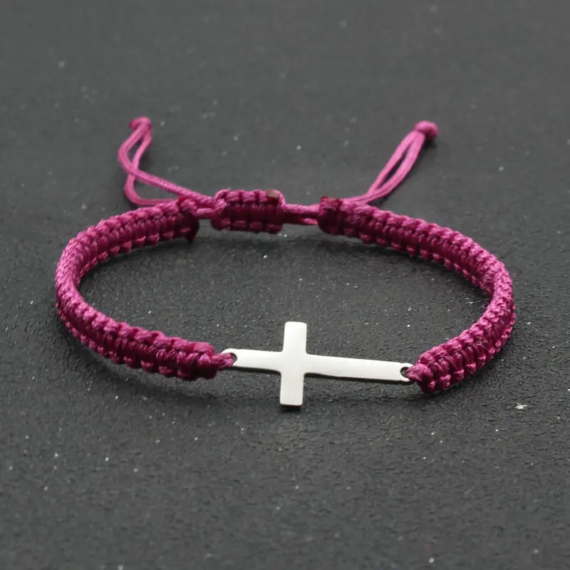 Adjustable Cross Bracelet