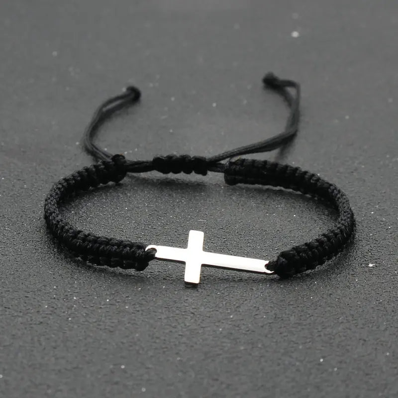 Adjustable Cross Bracelet