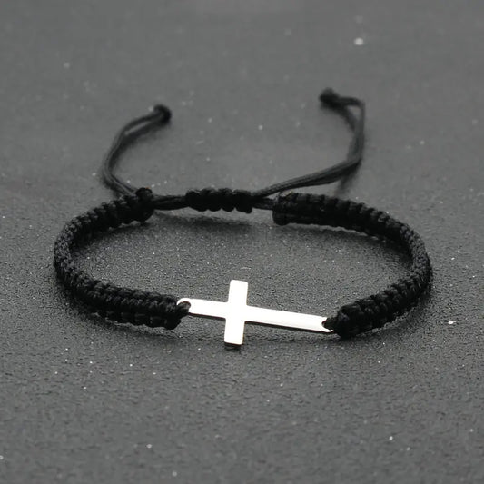 Adjustable Cross Bracelet