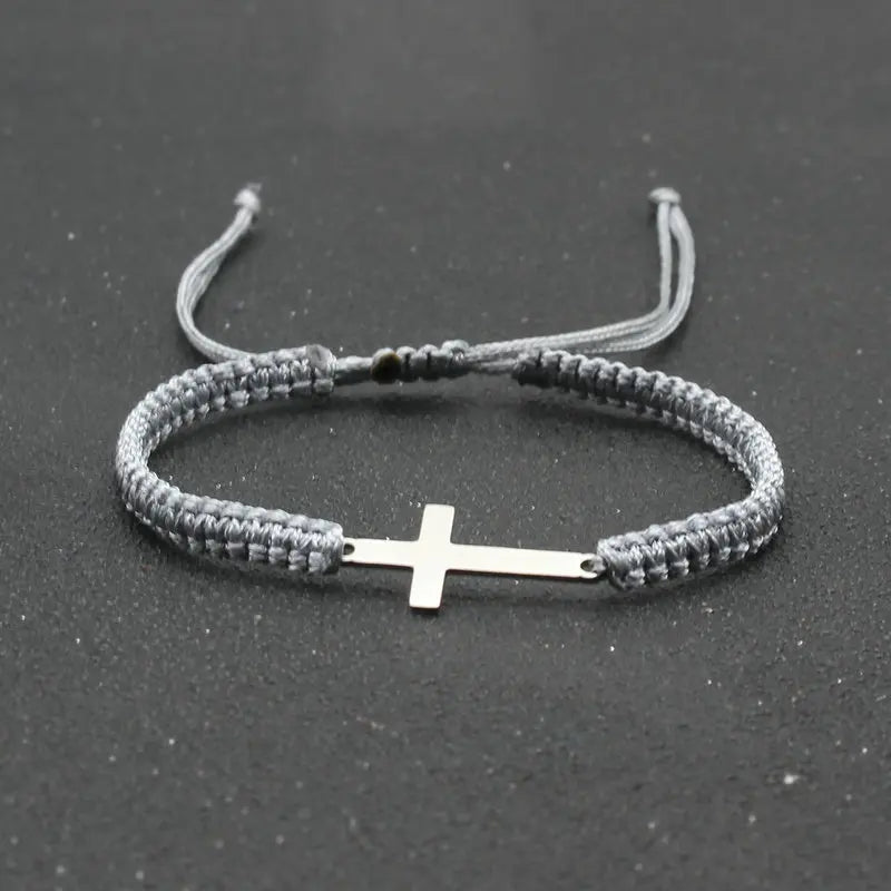 Adjustable Cross Bracelet