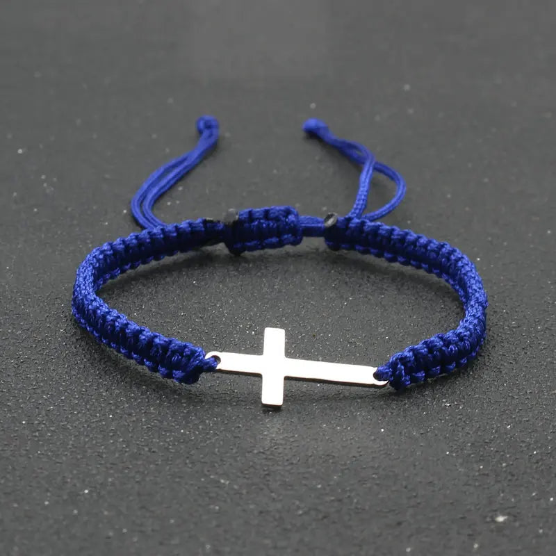Adjustable Cross Bracelet